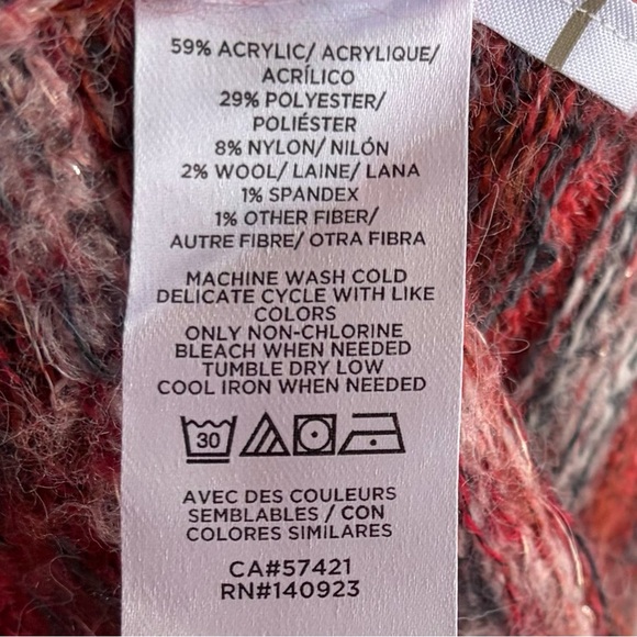 •LOFT• Lightweight Wool Blend Fair Isle Sweater - Size Small - Picture 8 of 9